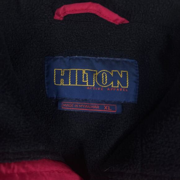 Vintage Red Nylon Fleece Lined Bomber Jacket XL | Workwear Utility 90s Y2K Retro - Picture 7 of 14